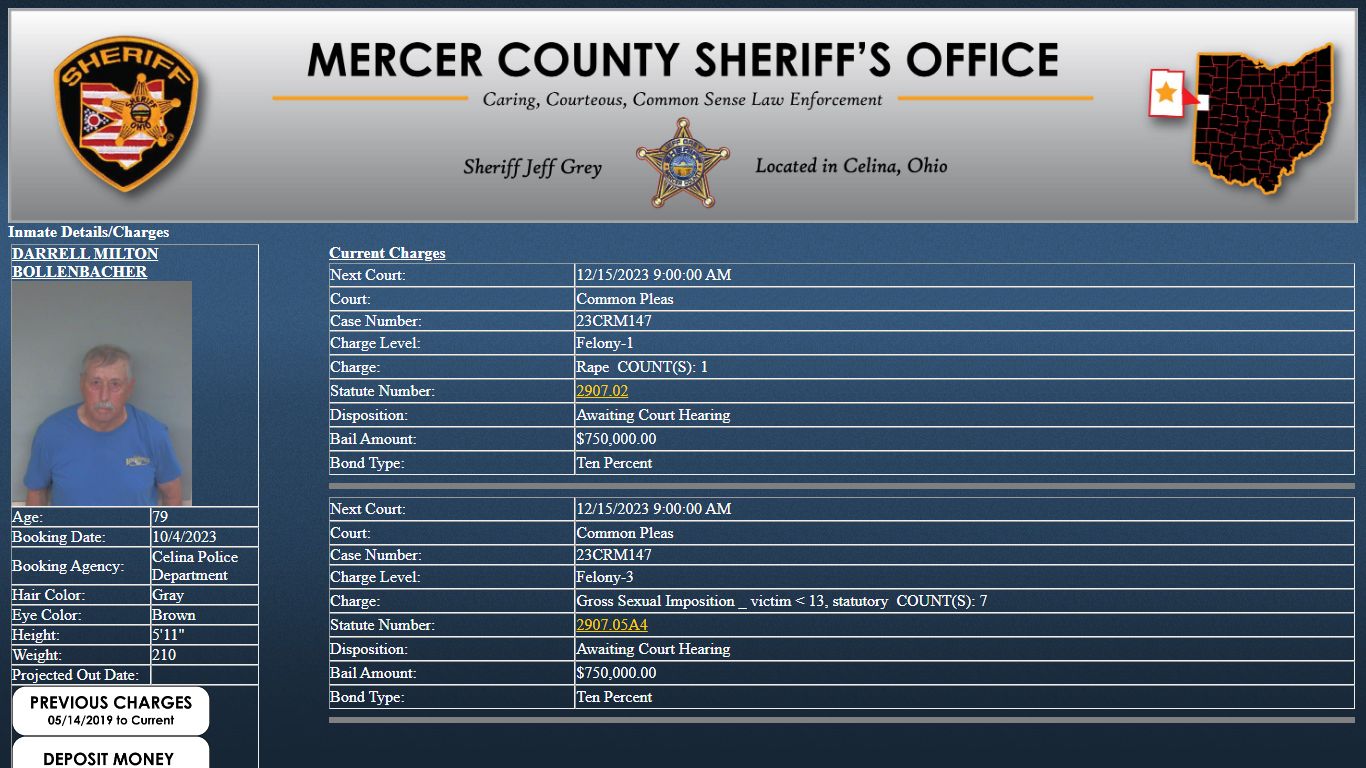 Mercer County Sheriff's Office Jail Inmate Search
