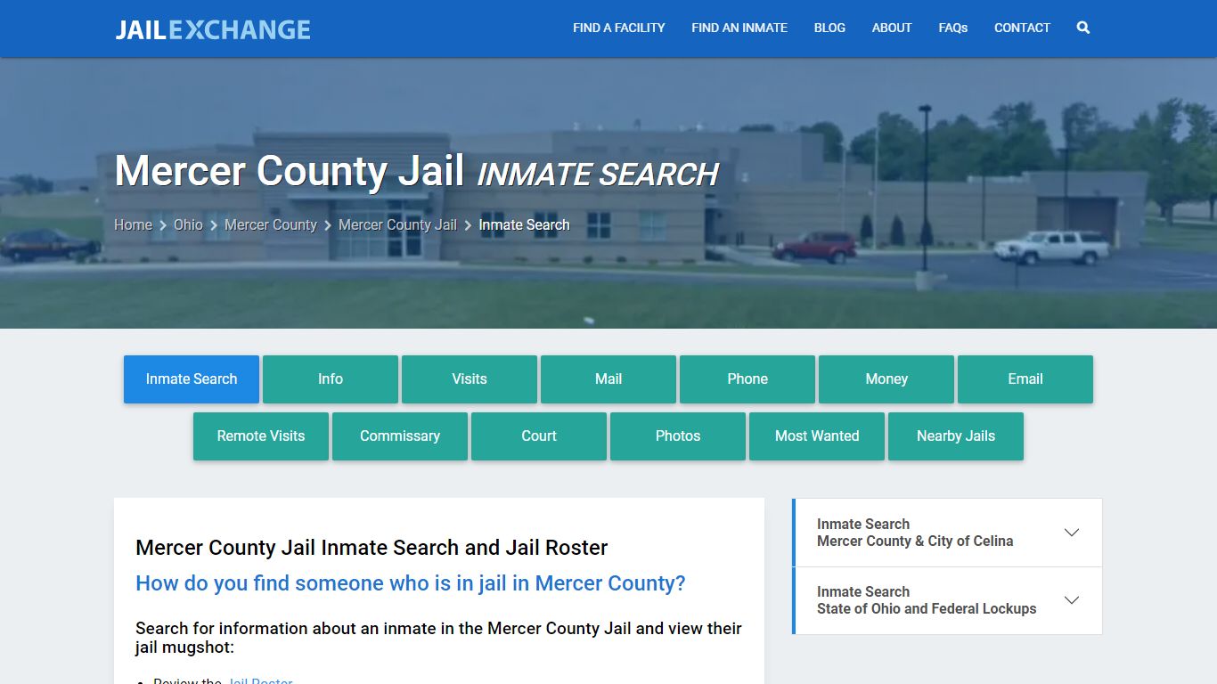 Inmate Search: Roster & Mugshots - Mercer County Jail, OH